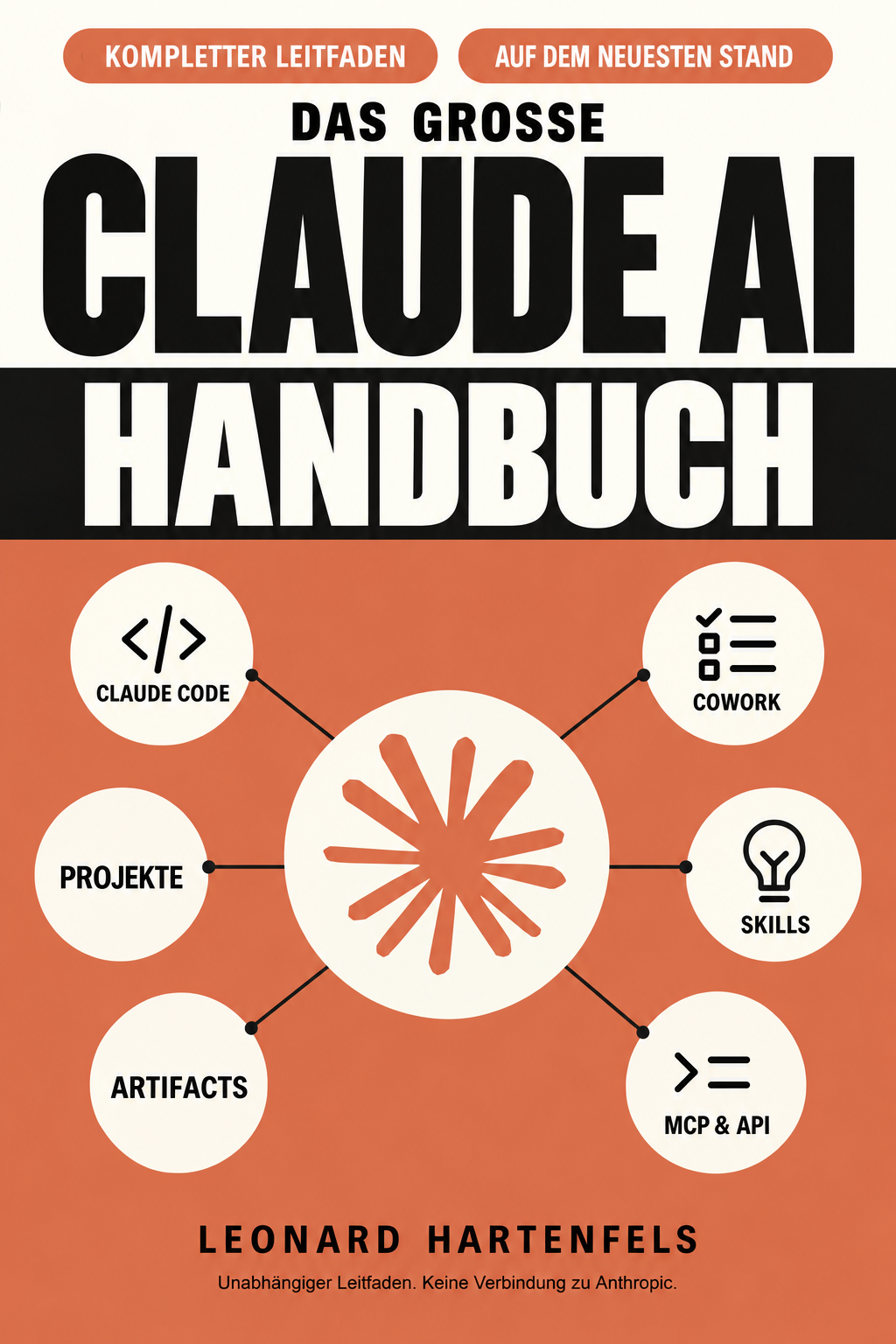 Buchcover Das große Claude AI Handbuch von Leonard Hartenfels